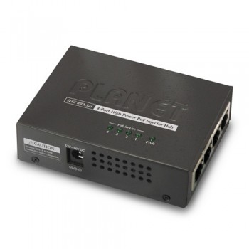 Planet Inyector PoE HPOE-460, 4 Puertos RJ-45, IEEE 802.3af - Envío Gratis