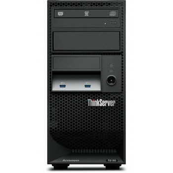 Servidor Lenovo ThinkServer TS150, Intel Xeon E3-1225V6 3.30GHz, 16GB DDR4, 4TB, 3.5'', SATA III, Tower (4U) - no Sistema - Enví