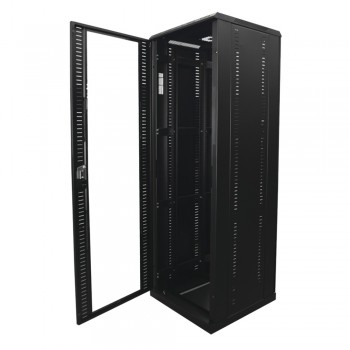 LinkedPro Gabinete Profesional para Telecomunicaciones 24U, Negro - Envío Gratis