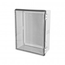 txPRO Gabinete NEMA de Plástico con Cubierta Transparente para Interior/Exterior, 25 x 35cm, Gris - Envío Gratis