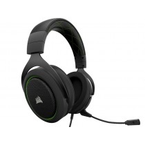 Corsair Audífonos Gamer HS50, Alámbrico, 3.5mm, Negro/Verde - Envío Gratis