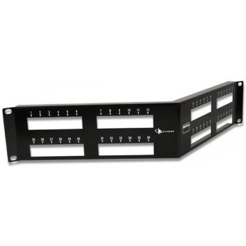 Siemon Panel de Parcheo Angulado MAX de 48 Puertos, 2U, Negro - Envío Gratis