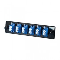 Superior Essex Panel de 6 Adaptadores de Fibra Óptica LC Dúplex Monomodo, Azul - Envío Gratis