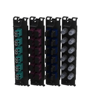 Belden Panel de Parcheo de 12 Puertos LC, Negro/Azul - Envío Gratis