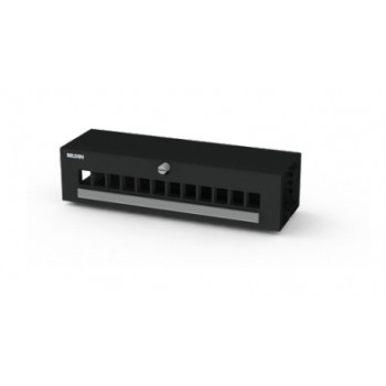 Belden Panel de 12 Adaptadores de Fibra Óptica, Negro - Envío Gratis