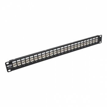 Tripp Lite Panel de Parcheo de Paso Directo Cat5e/6, 24 Puertos, 1U - Envío Gratis