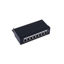 LinkedPRO Panel de Parcheo Cat5e STP de 8 Puertos, RJ-45, 1U, Negro - Envío Gratis