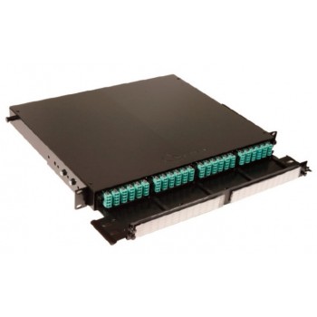 Siemon Panel de 72 Adaptador de Fibra Óptica para Rack, LC, Negro - Envío Gratis