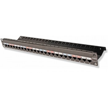 Siemon Panel de Parcheo Cat6, 1U, 24 Puertos, Negro - Envío Gratis