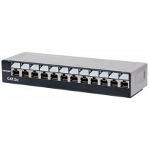 Intellinet Panel de Parcheo 720618, 12x RJ-45, Negro/Plata - Envío Gratis