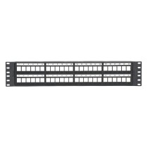 Panduit Panel de Parcheo de 48 Puertos, 2U, Negro - Envío Gratis