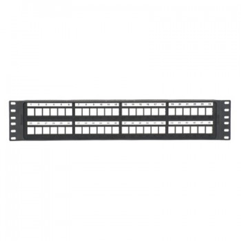 Panduit Panel de Parcheo de 48 Puertos, 2U, Negro - Envío Gratis