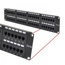 Logico Panel de Parcheo 48 Puertos UTP Cat5e, Negro - Envío Gratis