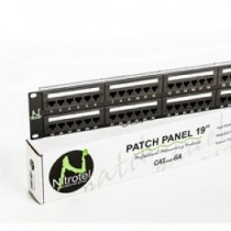 Nitrotel Panel de Parcheo Cat5e 24 Puertos, Negro - Envío Gratis