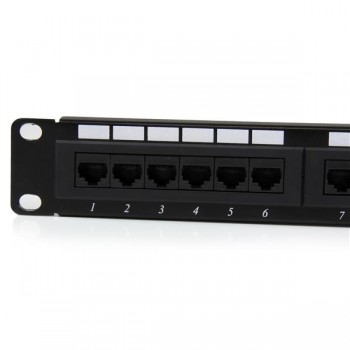 StarTech.com Panel de Parcheo Cat 6, RJ-45, 24 Puertos, 1U, Negro - Envío Gratis