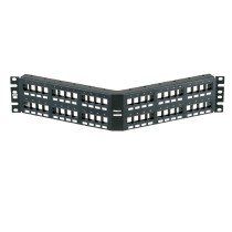 Panduit Panel de Parcheo Angular 48 Puertos, Negro - Envío Gratis