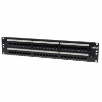 Tripp Lite Panel de Parcheo Cat5/5e, 48 Puertos RJ-45, para Rack 2U, Negro - Envío Gratis