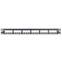 Panduit Panel de Parcheo Modular Metálico de 24 Puertos, 1RU, Negro - Envío Gratis