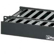 Panduit Organizador de Cables Horizontal Doble, 1UR, Negro - Envío Gratis