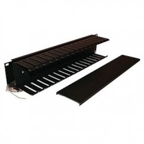 Belden Organizador Horizontal Sencillo, 2UR, Negro - Envío Gratis