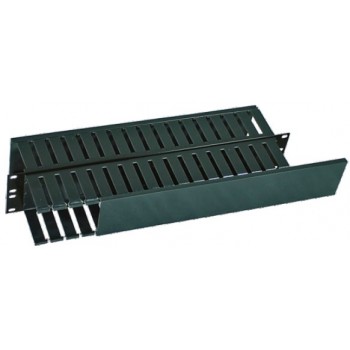 North System Organizador de Cables Horizontal para Rack de 19'', 2UR, Negro - Envío Gratis