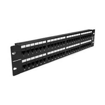 ConduNet Panel de Parcheo para Rack, 24 Puertos con Borne para Dren, Negro - Envío Gratis