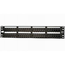 TE Connectivity Panel de Parcheo Vacío 2RU, Cat6, 48 Puertos, Negro - Envío Gratis