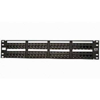 TE Connectivity Panel de Parcheo Vacío 2RU, Cat6, 48 Puertos, Negro - Envío Gratis