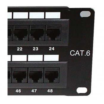 Nexxt Solutions Panel de Parcheo, Cat6, 48 Puertos, Negro - Envío Gratis