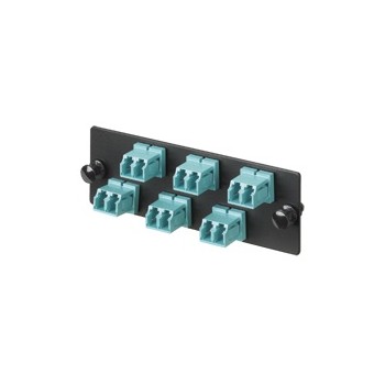 Panduit Panel de 12 Adaptadores de Fibra Óptica LC, Aqua - Envío Gratis