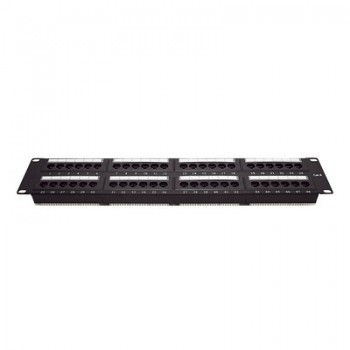 LinkedPRO Panel de Parcheo Cat6 UTP 19'', 48 Puertos, 2U, Negro - Envío Gratis