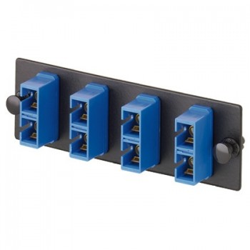 Panduit Panel de 3 Adaptadores de Fibra Óptica SC Monomodo Duplex, Azul - Envío Gratis