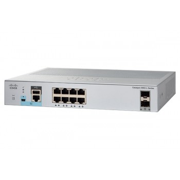 Switch Cisco Gigabit Ethernet WS-C2960L-8TS-LL, 8 Puertos 10/100/1000Mbps + 2 Puertos SFP, 20 Gbit/s, 8000 Entradas - Gestionado