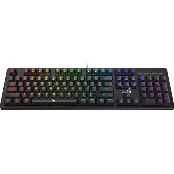 Teclado Gamer Genius SCORPION K10 RGB, Teclado Mecánico, Alámbrico, Negro (Español) - Envío Gratis