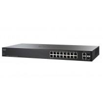 Switch Cisco Gigabit Ethernet SG250-18, 16 Puertos 10/100/1000Mbps + 2 Puertos SFP, 36 Gbit/s, 8000 Entradas - Gestionado - Enví