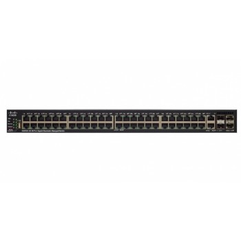 Switch Cisco Fast Ethernet SF550X-48MP, 48 Puertos 10/100Mbps + 2 Puetos SFP, 89.6 Gbit/s, 16.000 Entradas - Gestionado - Envío 