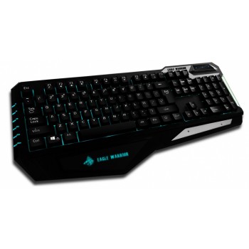 Teclado Gamer Eagle Warrior TANK LED, Alámbrico, Negro - Envío Gratis