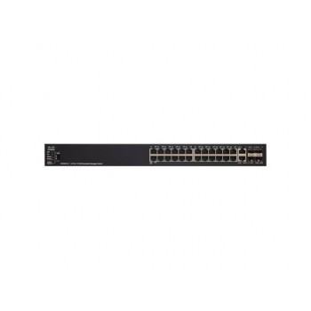 Switch Cisco Fast Ethernet SF550X-24P-K9, 24 Puertos 10/100Mbps + 2 Puertos SFP+, 84.8 Gbit/s, 16.000 Entradas - Gestionado - En