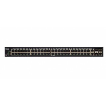 Switch Cisco Gigabit Ethernet SG350X-48, 48 Puertos 10/100/1000Mbps + 2 Puertos SFP+, 176 Gbit/s, 16.000 Entradas - Gestionado -