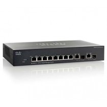 Switch Cisco Gigabit Ethernet SG350-10MP, 8 Puertos 10/100/1000Mbps + 2 Puertos SFP, 20 Gbit/s, 16.384 Entradas - Gestionado - E