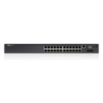 Switch Dell Gigabit Ethernet PowerConnect N2024P, 24 Puertos 10/100/1000Mbps + 2 Puertos SFP, 172 Gbit/s, 8192 Entradas - Envío 