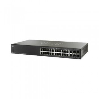 Switch Cisco Gigabit Ethernet SG500-28MPP Max PoE+ Stackable, 24 Puertos 10/100/1000Mbps + 2x Combo + 2x SFP, 72 Gbit/s - Envío 