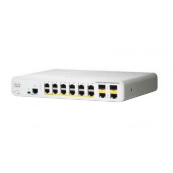 Switch Cisco Gigabit Ethernet Catalyst 2960-C PoE 2x Dual Uplink LAN Base, 12 Puertos 10/100/1000Mbps + 2 Puertos SFP+, 8000 - E