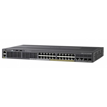 Switch Cisco Gigabit Ethernet Catalyst 2960-X, 24 Puertos 10/100/1000Mbps, 216 Gbit/s - Gestionado - Envío Gratis