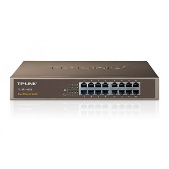 Switch TP-Link Fast Ethernet TL-SF1016DS, 10/100Mbps, 3.2Gbit/s, 16 Puertos, 8000 Entradas – No Administrable - Envío Gratis