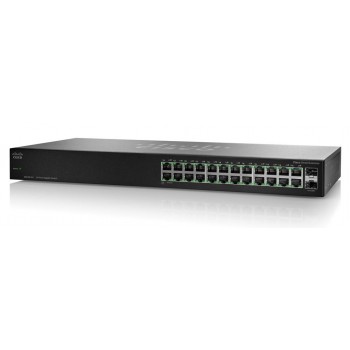 Switch Cisco Gigabit Ethernet SG110-24, 24 Puertos 10/100/1000Mbps + 2 Puertos SFP, 48 Gbit/s, 8000 Entradas - No Administrable 