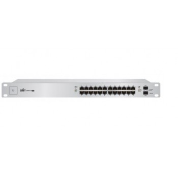 Ubiquiti Networks Gigabit Ethernet Switch US-24-250W PoE+, 24 Puertos 10/100/1000Mbps + 2 Puertos SFP - Gestionado - Envío Grati