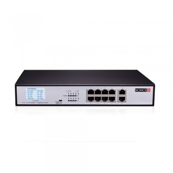 Switch Provision-ISR Gigabit Ethernet PoES-08130GC+2G, 8 Puertos 10/100/1000Mbps, 20 Gbit/s, 8000 Entradas - No Administrable - 