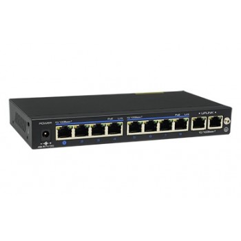 Switch Provision-ISR Gigabit Ethernet PoES-08120+2G, 10 Puertos 10/100/1000Mbps, 7 Gbit/s, 4000 Entradas - No Administrable - En