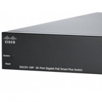 Switch Cisco Gigabit Ethernet SG220-26P, 26 Puertos 10/100/1000Mbps + 2 Puertos SFP, 52 Gbit/s, 8192 Entradas - Gestionado - Env